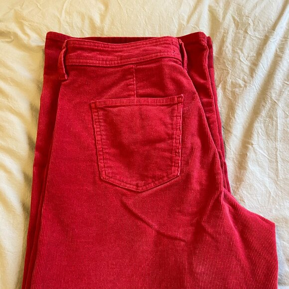 Universal Thread Pants - Women's High-Rise Sailor Wide Leg Ankle Corduroy - Universal Thread - Size 10